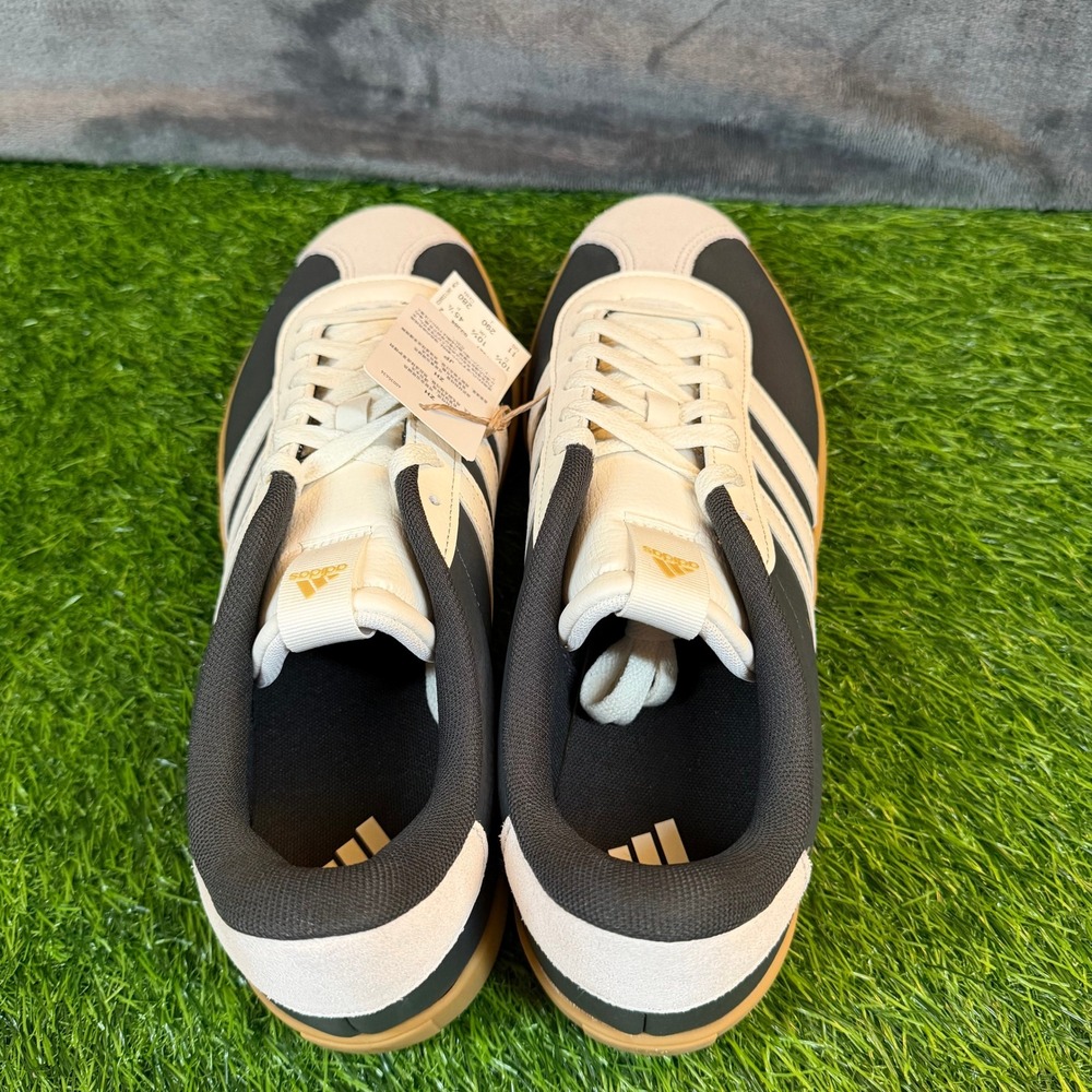Adidas VL Court 3.0 Sneakers Mens size 11 Black White Gum Sole Leather Shoes - Picture 7 of 13